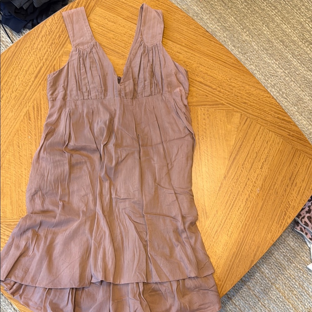 Brown Sleeveless Dress